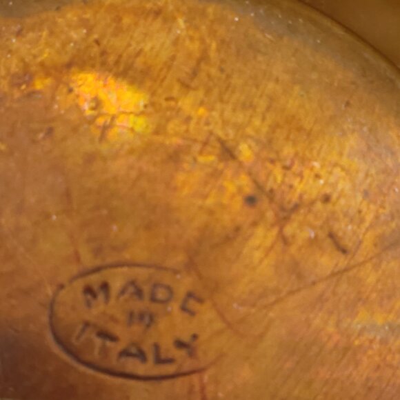 VINTAGE ANTIQUE MADE IN ITALY COPPER TEA SET - LIKELY ART DECO ERA - Picture 6 of 6